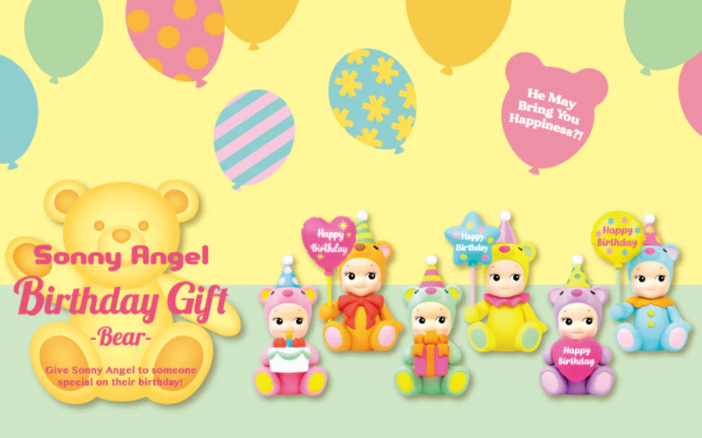 Sonny Angel Mini Figure Birthday Gift Bear Series Blind Box (Box of 6)