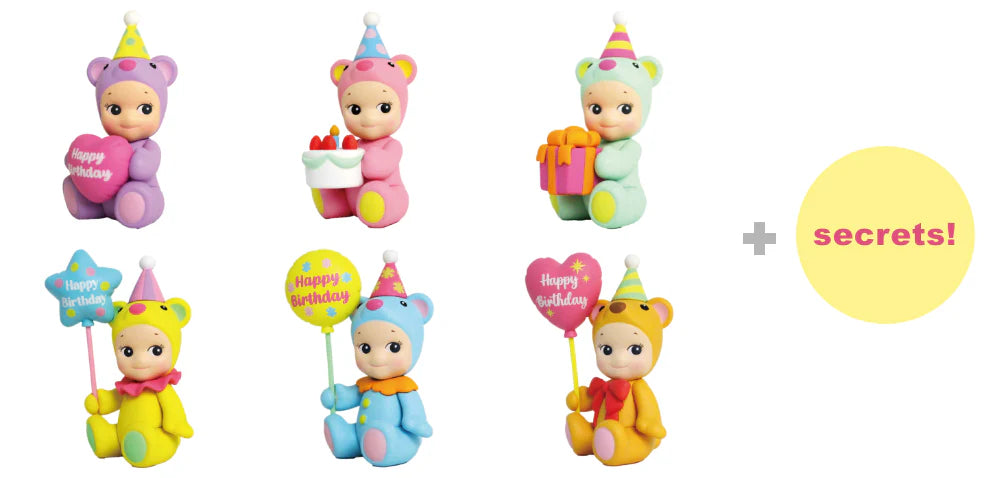 Sonny Angel Mini Figure Birthday Gift Bear Series Blind Box (Box of 6)