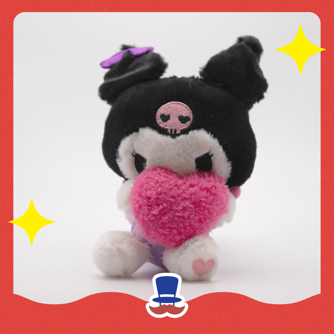 Kuromi Heart Pants Plush Keychain