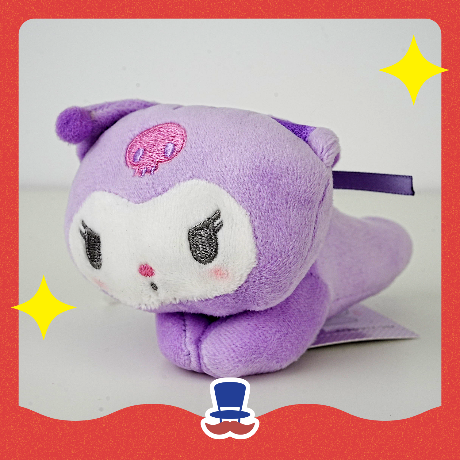 Kuromi Small Laying Plush (Purple)