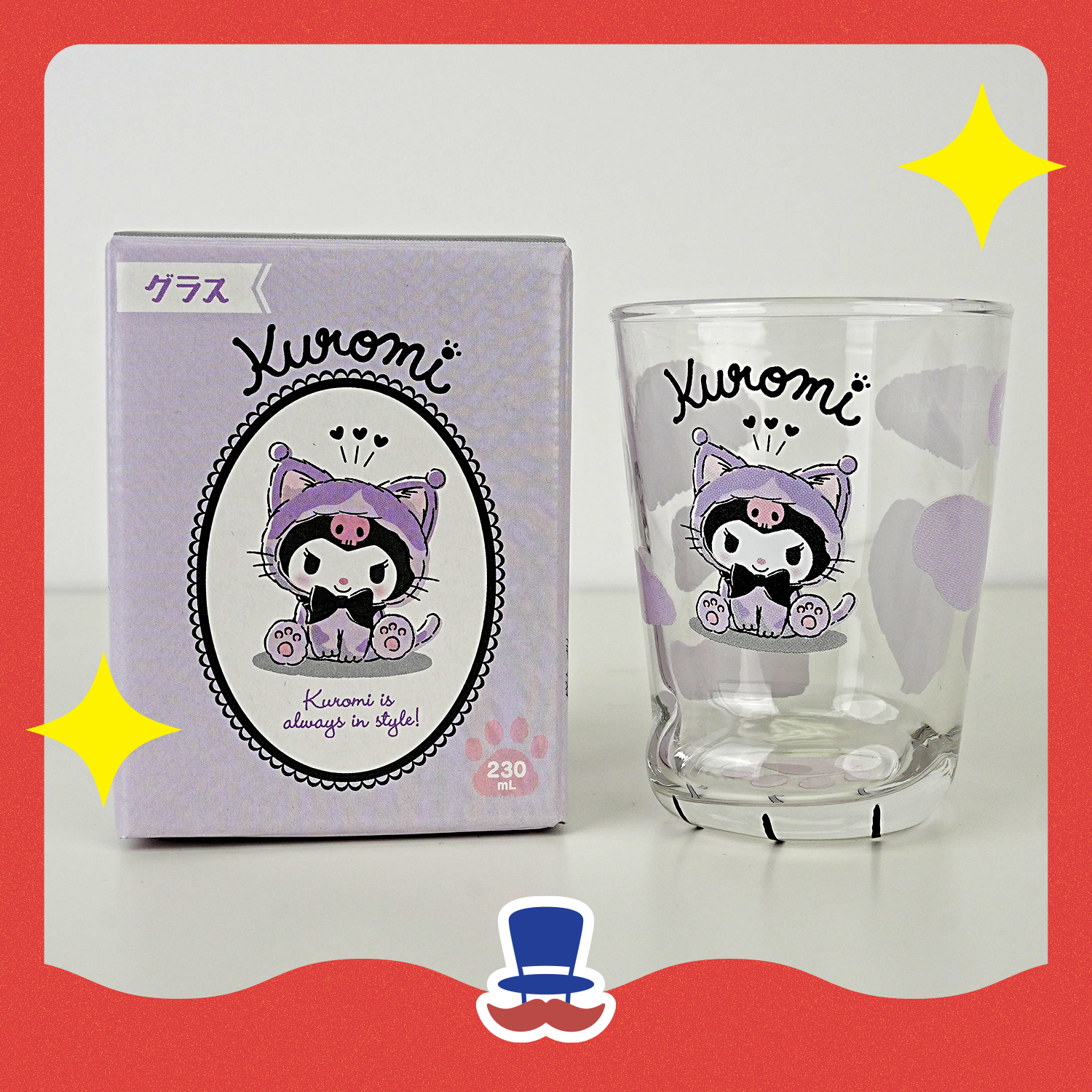 Kuromi Glass Cup