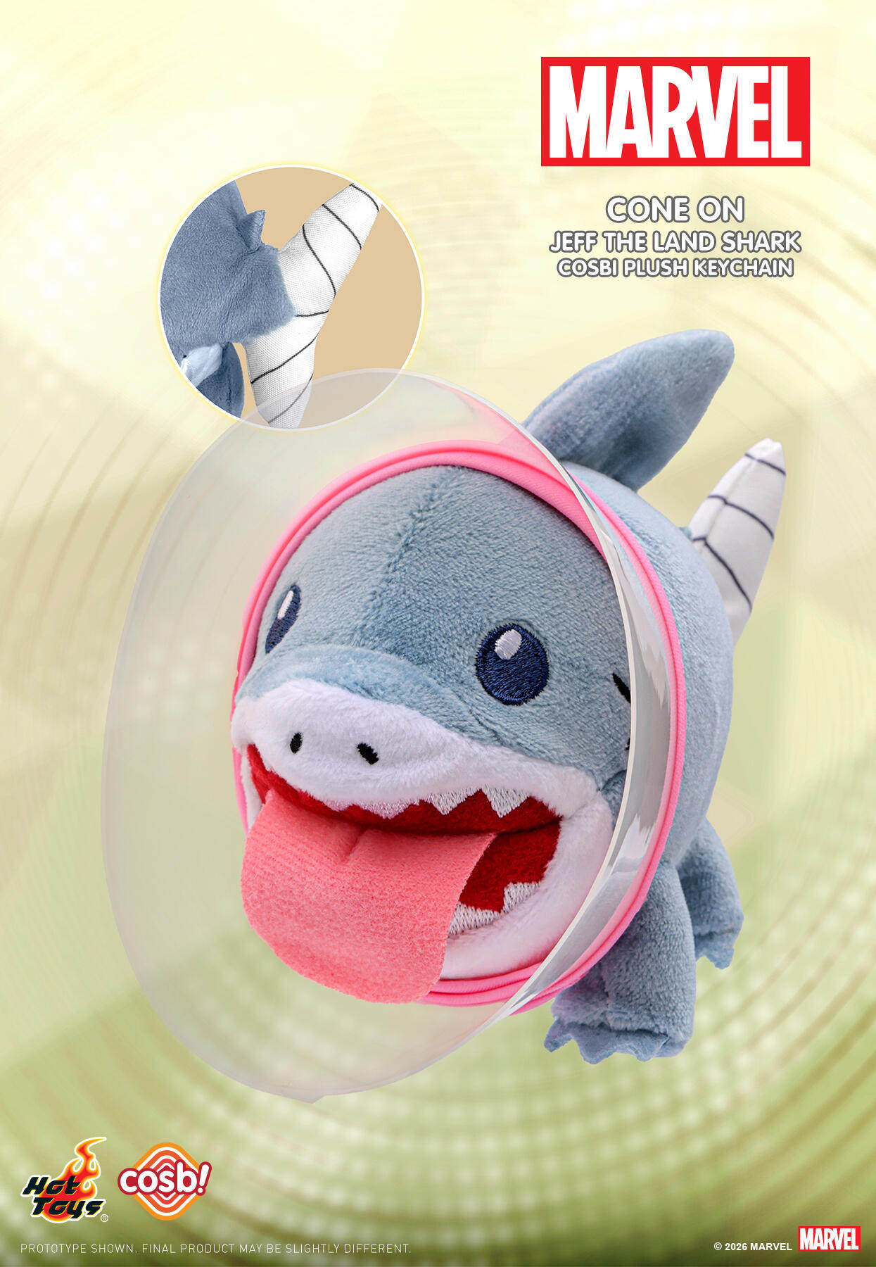 Jeff The Land Shark Cosbi Plush Keychian Collection Blind Box (Box of 6)