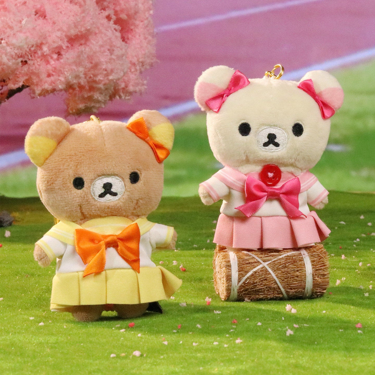 Rilakuma School Uniform Series Plush Keychian Blind Box (Box of 8)