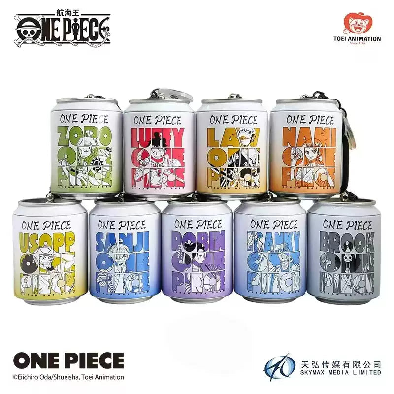 One Piece Soda Can Shaped Keychain Blind Box (Box of 9)