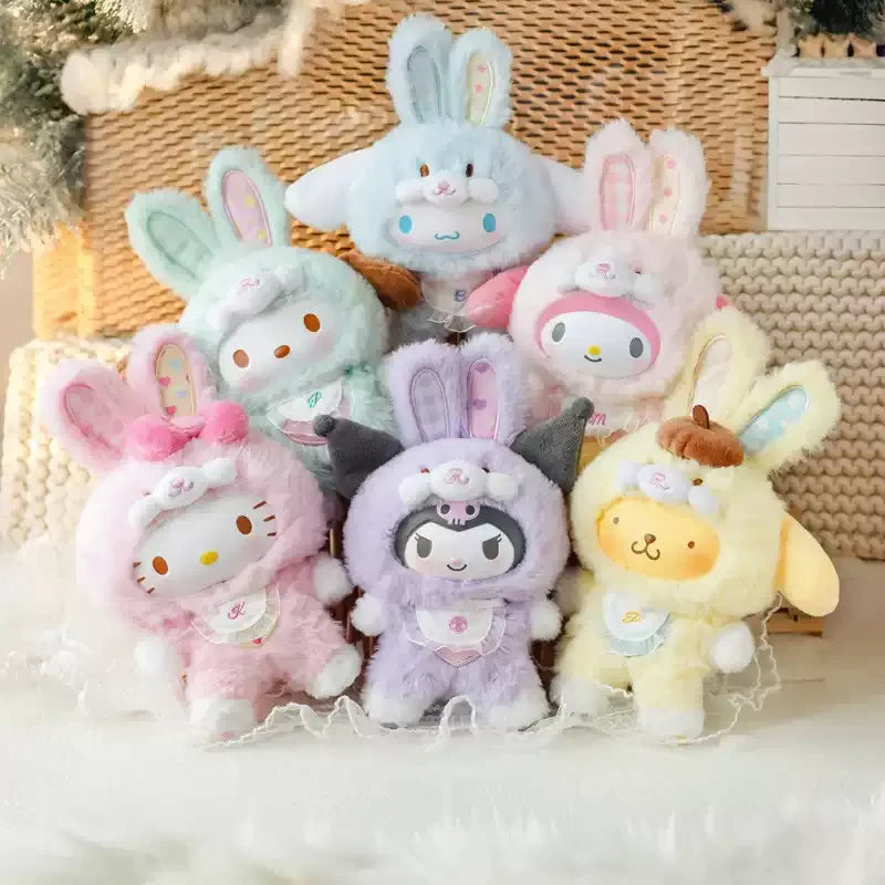 Sanrio Latte Baby V3 Rabbit Elf Series Blind Box Plush Toy (Box of 6)