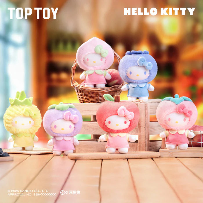 Hello Kitty Fruity Paradise Series Plush Pendant Blind Box (Box of 6)