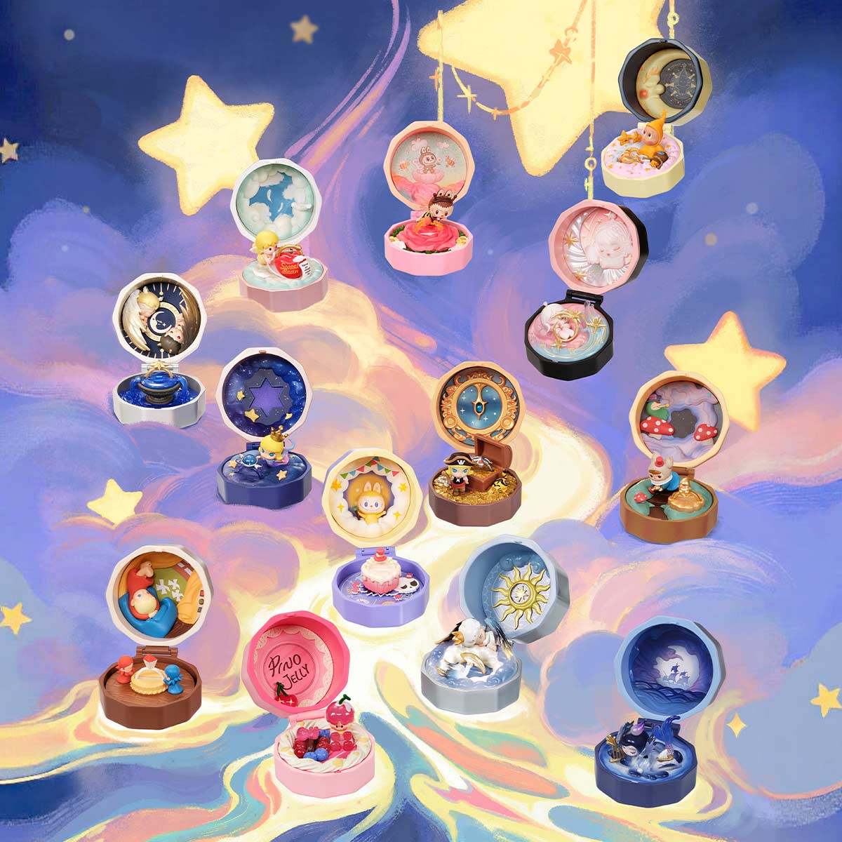 Popmart Romantic Ring Box Series 4 Scene Sets Blind Box (Box of 12)