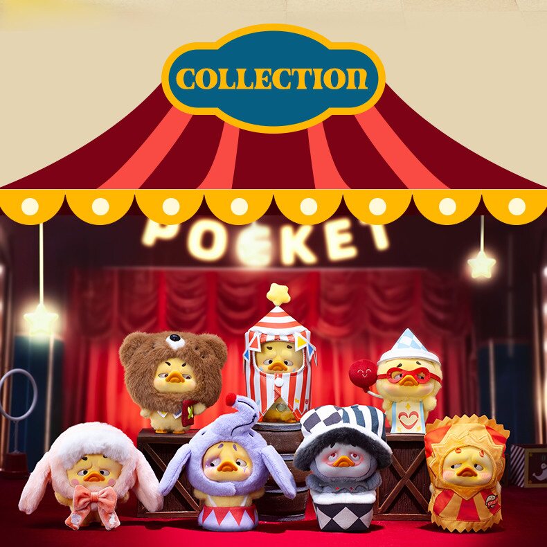 POCKET UPSETDUCK V4 Crazy Circus Duck Series Plush Dolls Blind Box (Box of 6)