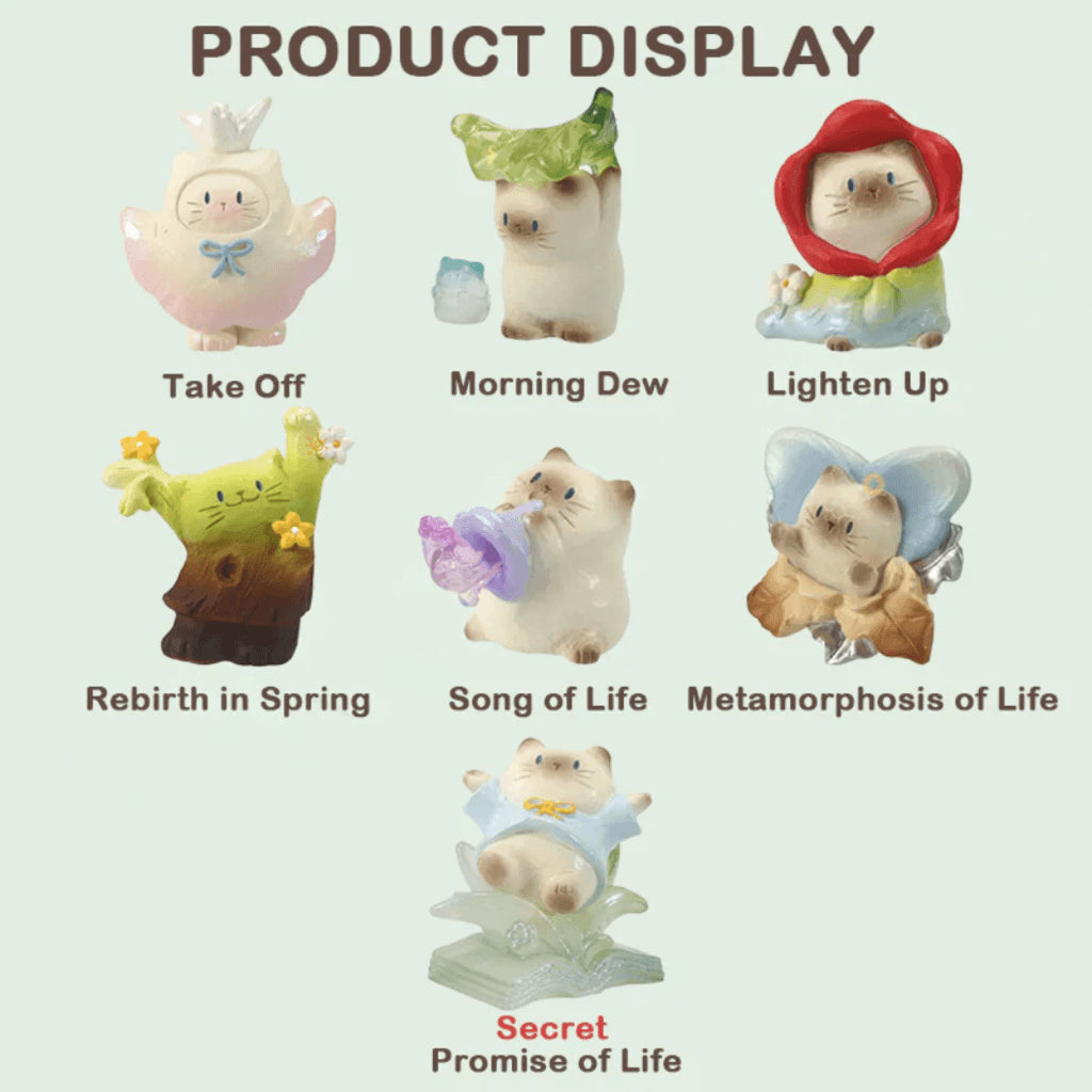 Cat Pai's Vibrant Life Series Figure Blind Box (box of 6)