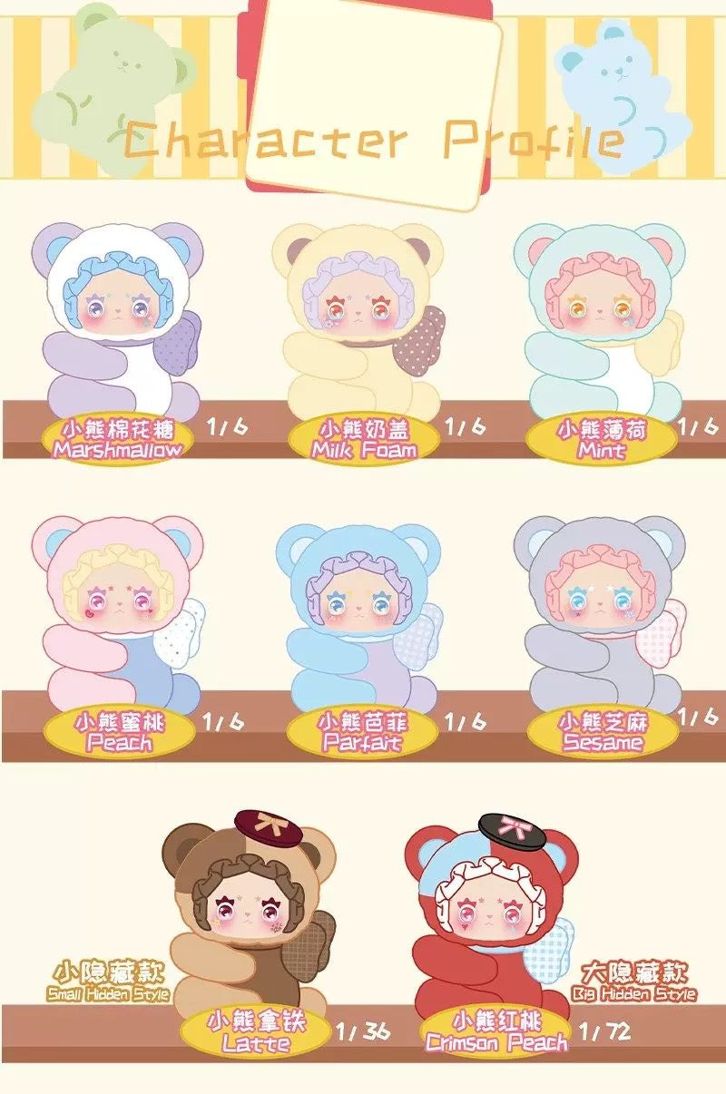 Lovely Emma Little Bear Adoption Guide Series Plush Blind Box (Box of 6)