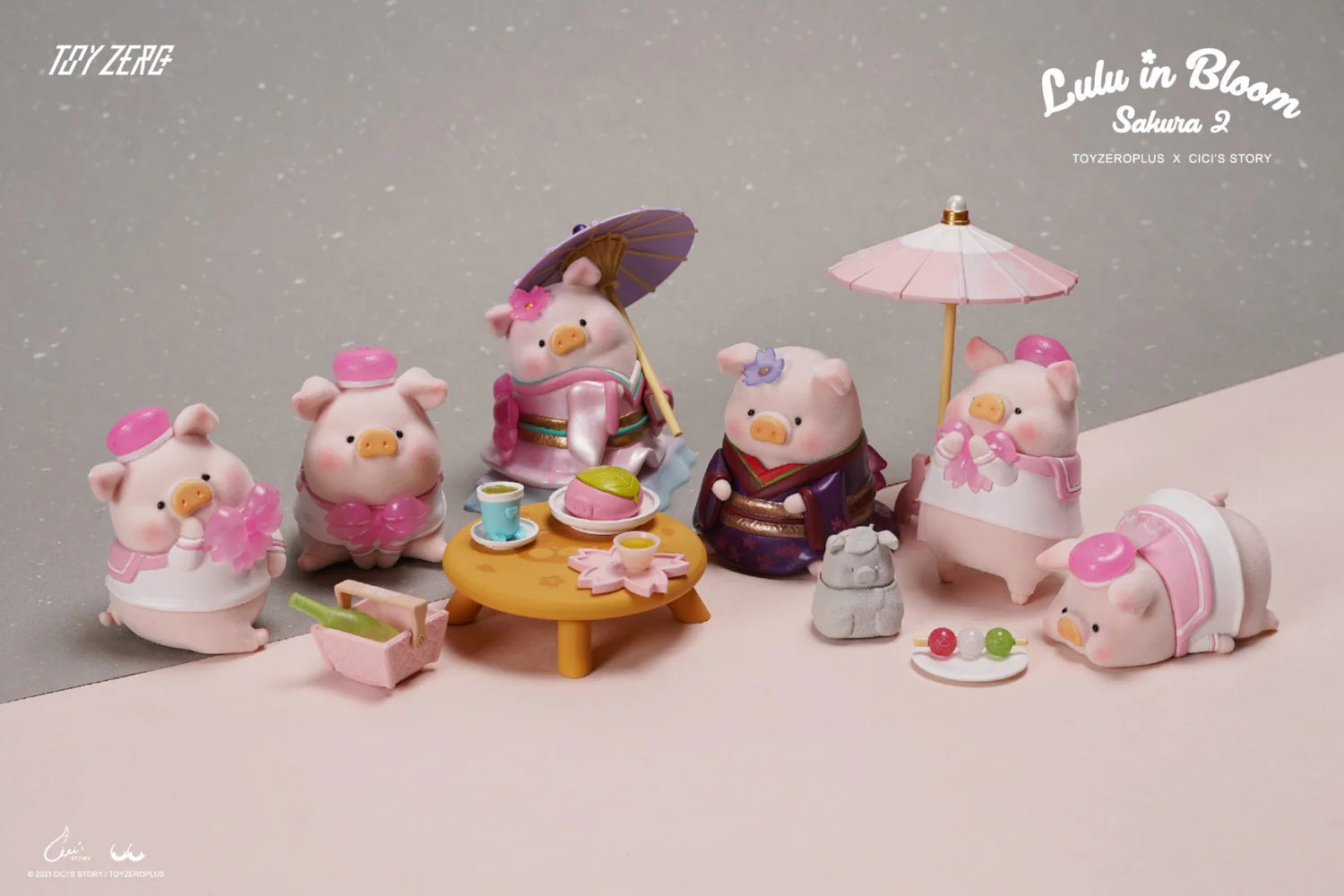 Lulu The Piggy-Lulu In Bloom Sakura 2 Series Blind Box (Box of 6)