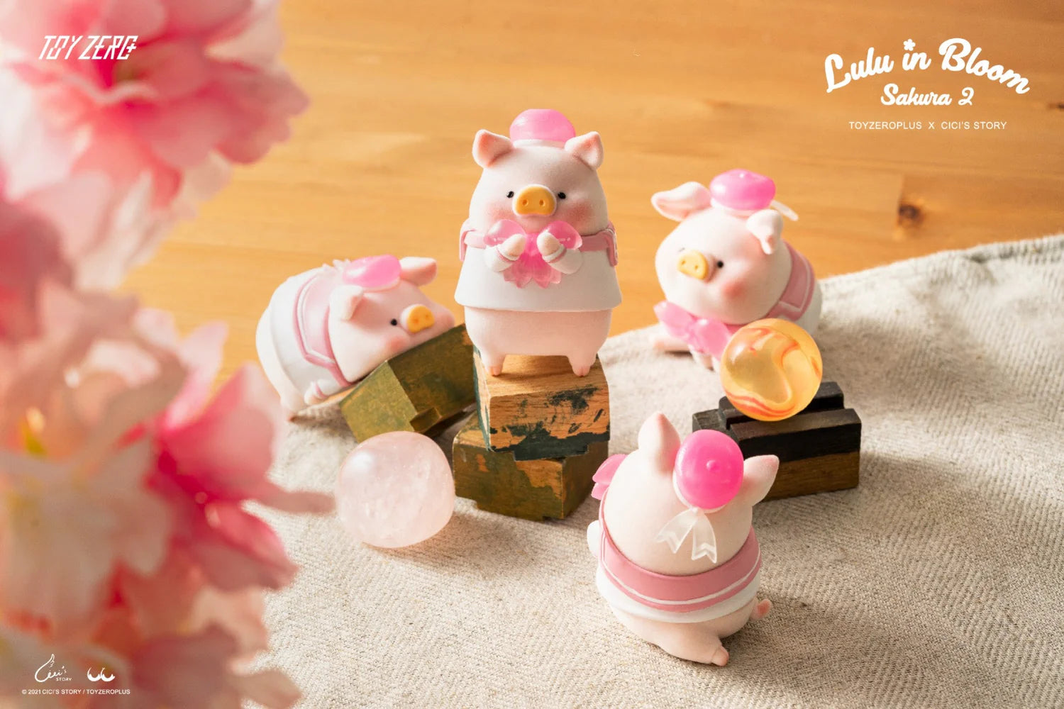 Lulu The Piggy-Lulu In Bloom Sakura 2 Series Blind Box (Box of 6)
