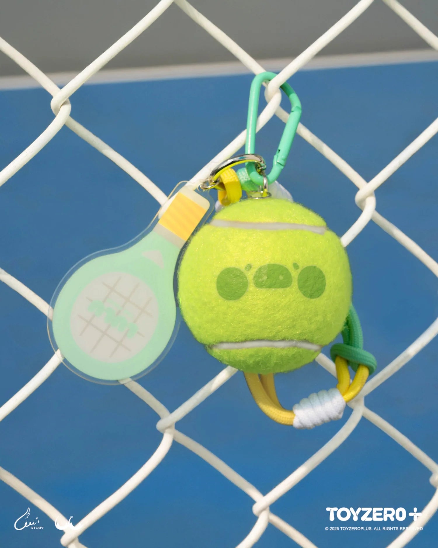 Lulu The Piggy Tennis Series-Tennis Keychain