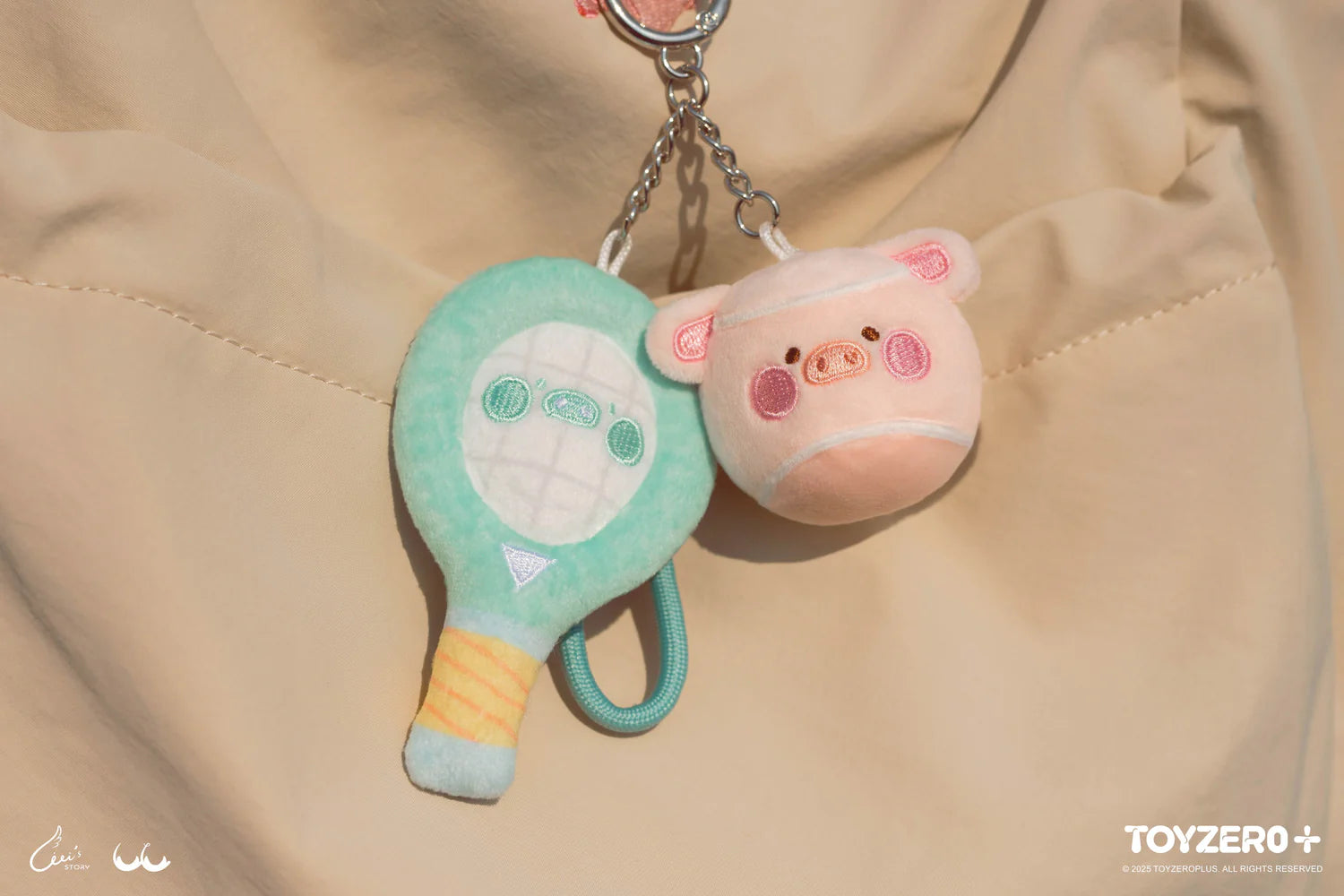 Lulu The Piggy Tennis Series-Plush Keychain (Combination Version)