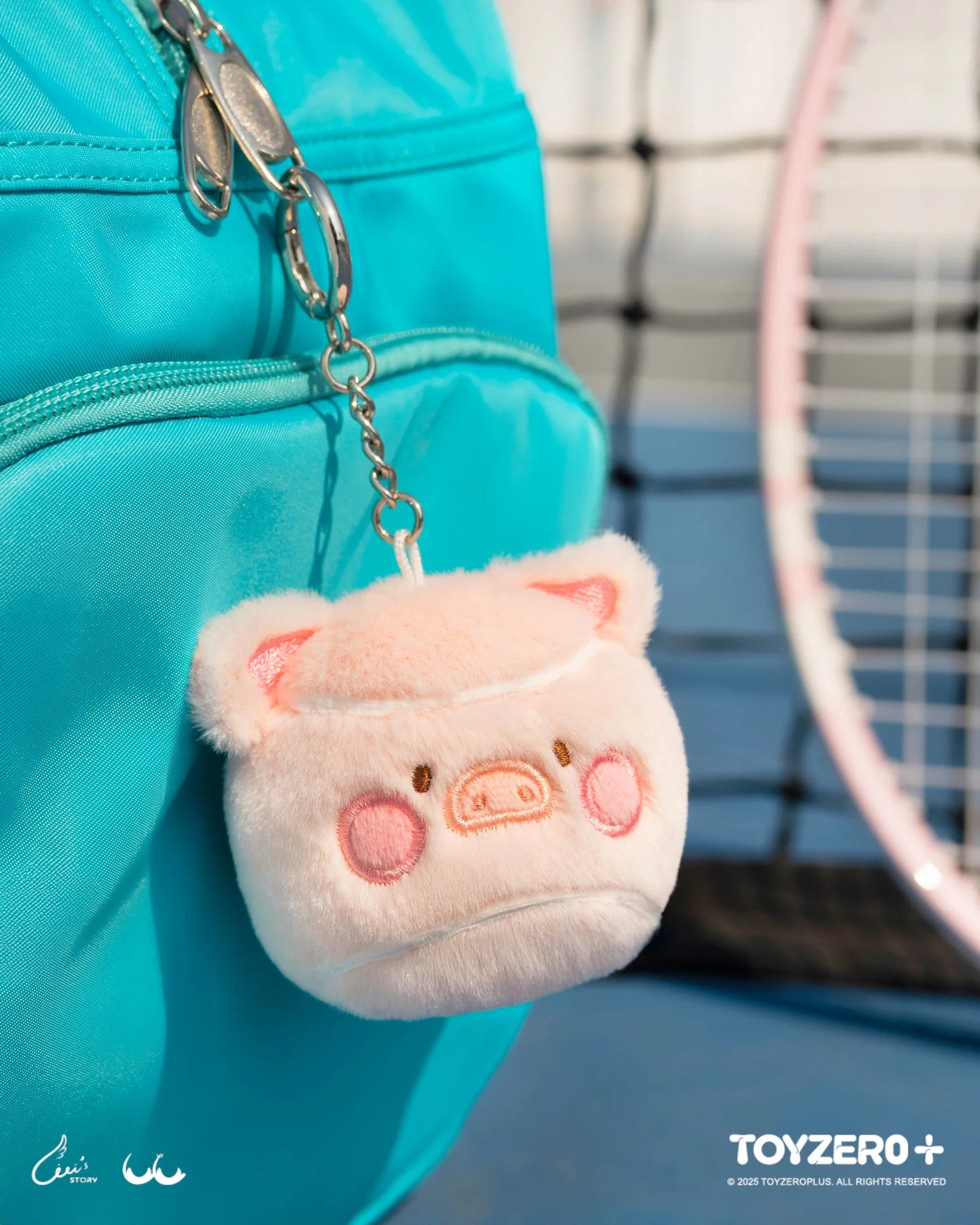 Lulu The Piggy Tennis Series-Plush Keychain (Tennis Version)