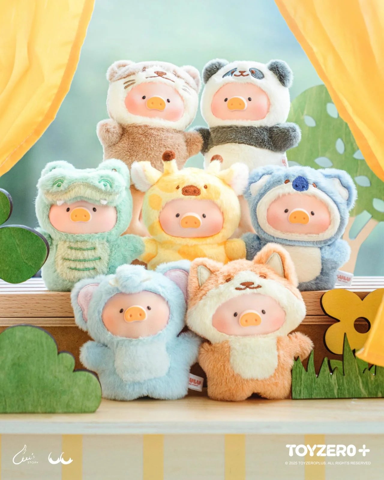 Lulu The Piggy-Animal Party Forest Theater Vinyl Finger Puppet Blind Box (Box of 6)