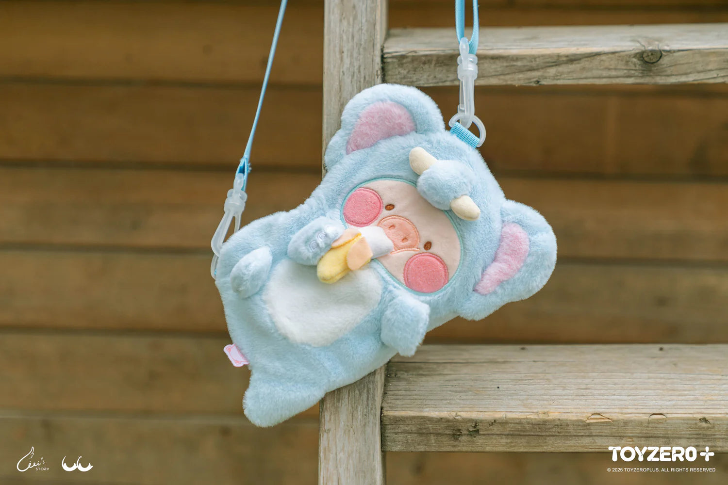Lulu The Piggy Animal Party-Elephant Lu Plush Crossbody Bag