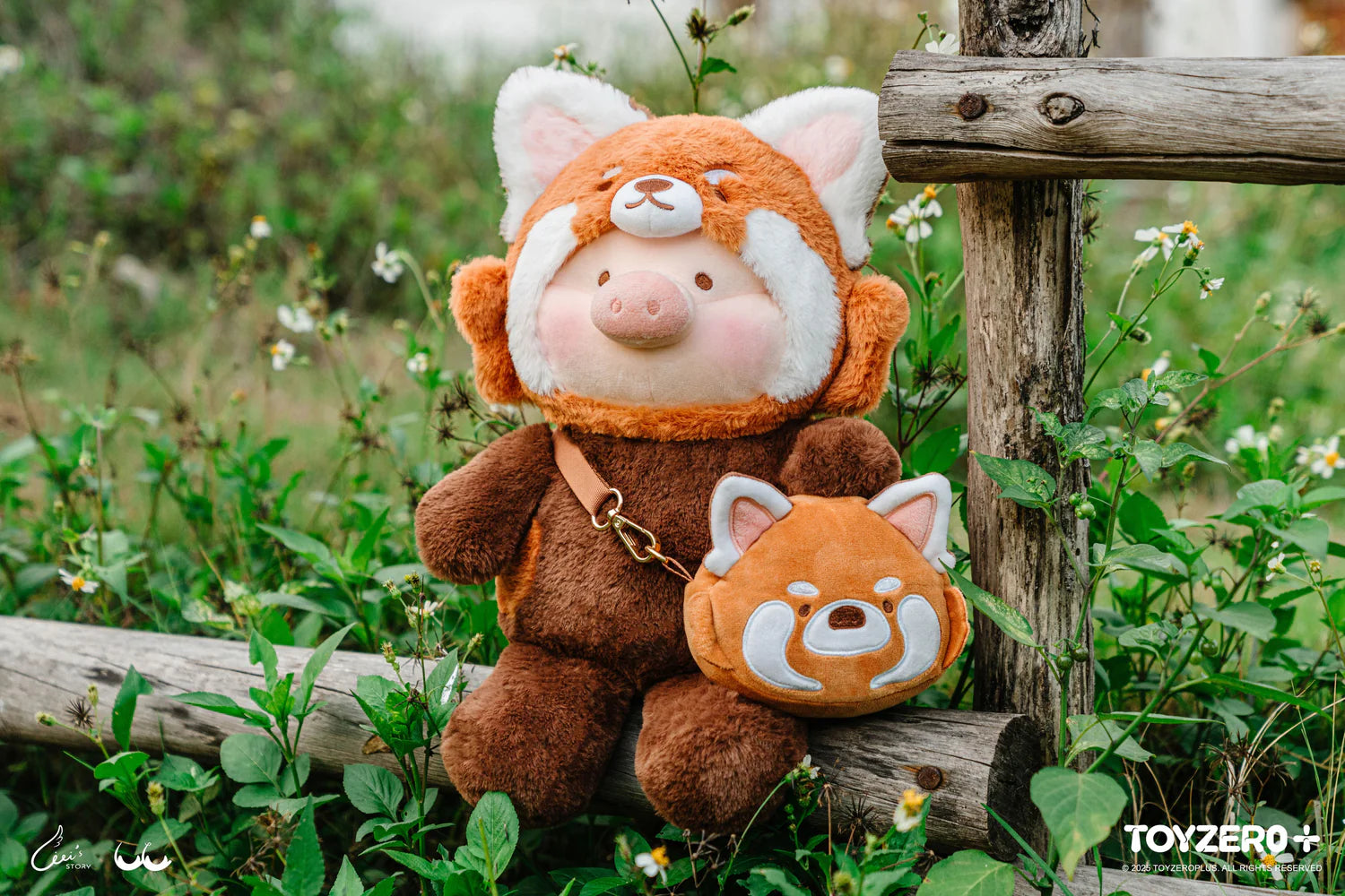Lulu The Piggy Animal Party-Lively Red Panda Lu Plush