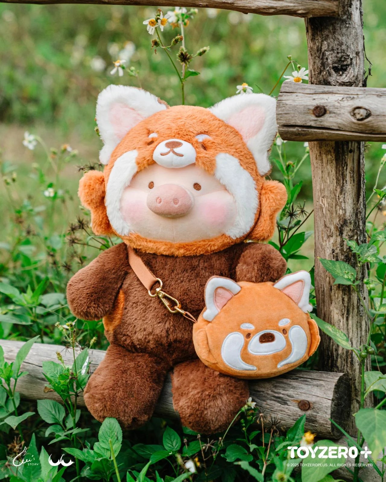 Lulu The Piggy Animal Party-Lively Red Panda Lu Plush