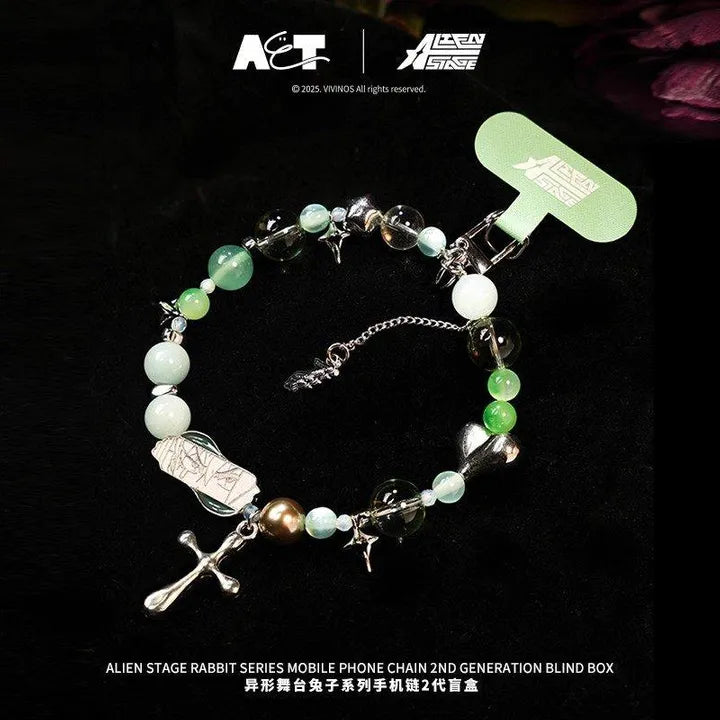 Alien Stage Rabbit Series Mobile Phone Chain 2nd Generation Blind Box (Box of 6)