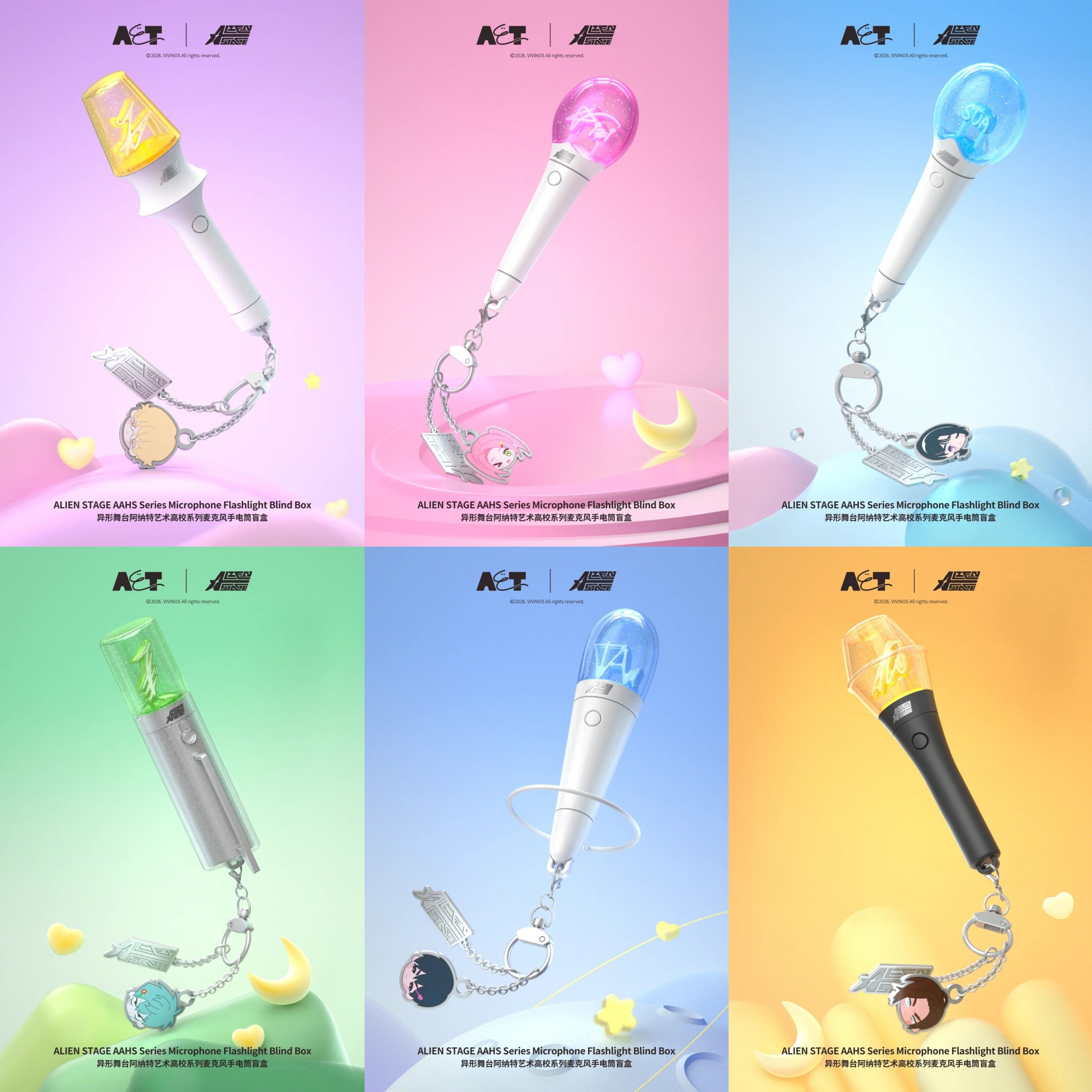 Alien Stage AAHS Series Microphone Flashlight Blind Box (Box of 6)