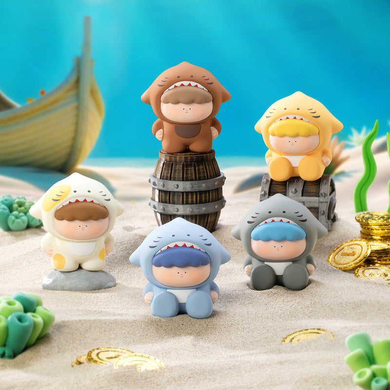 The Big Gallery- Little Shark Cute Bean Series Blind Box (Box of 16)