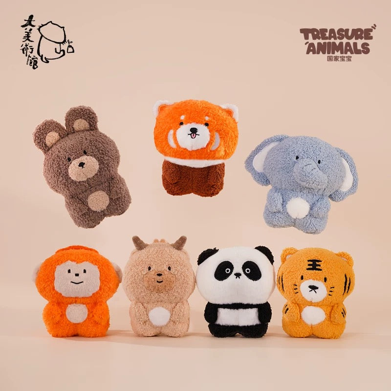 The Big Gallery-Treasure Animals Plush Blind Box (Box of 6)