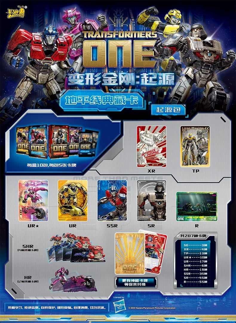 Transformers-Horizon Collector's Card-Origin Pack (Box of 10)
