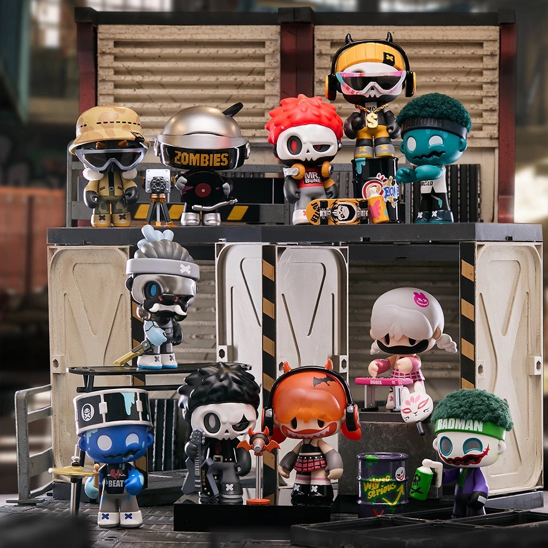 Mr Bone Live In a Zombie World Biochemical Street Series Blind Box (Box of 9)