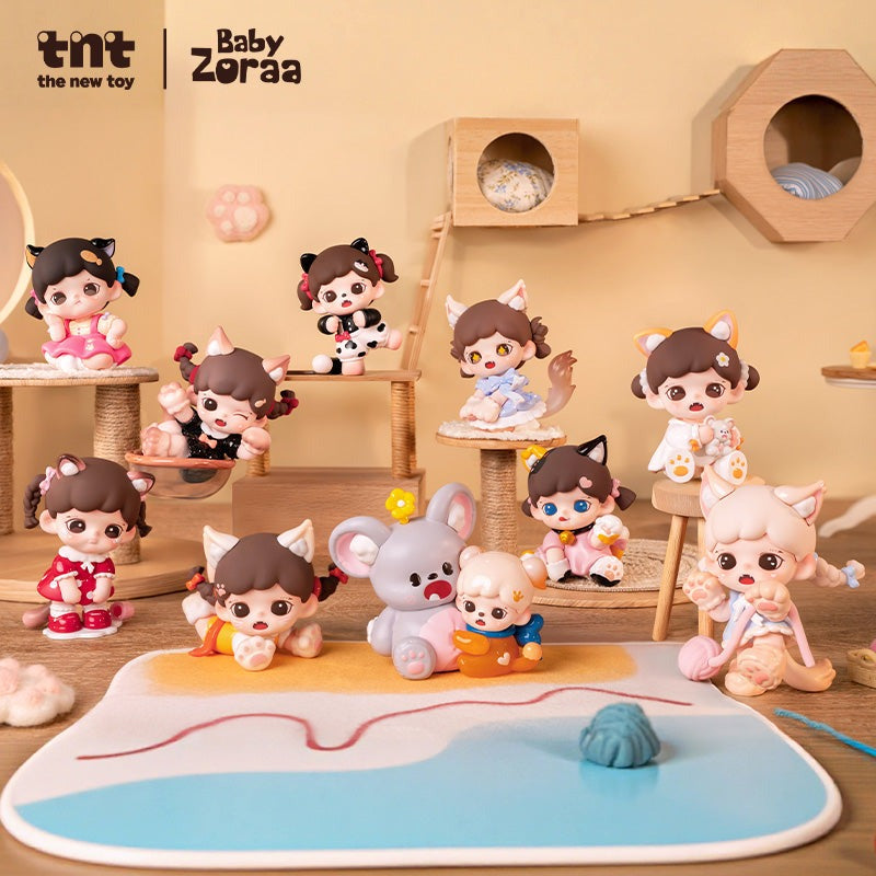 Zoraa Meow Cat Face Mini Series Blind Box (Box of 9)