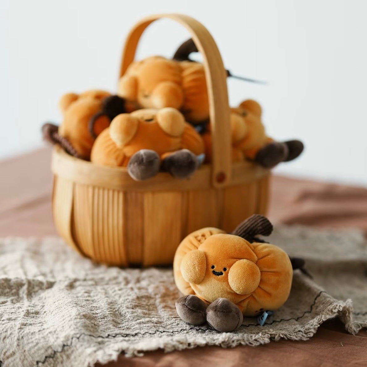 Bonanza Series-Pumkin Shaped Plush Pendant