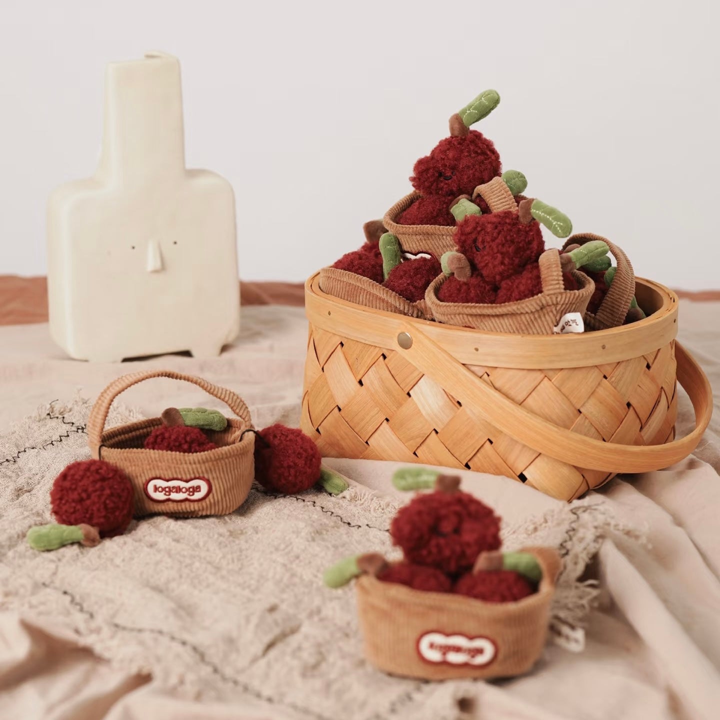 Lucky Orchard Series-Bayberry Shaped Plush Pendant