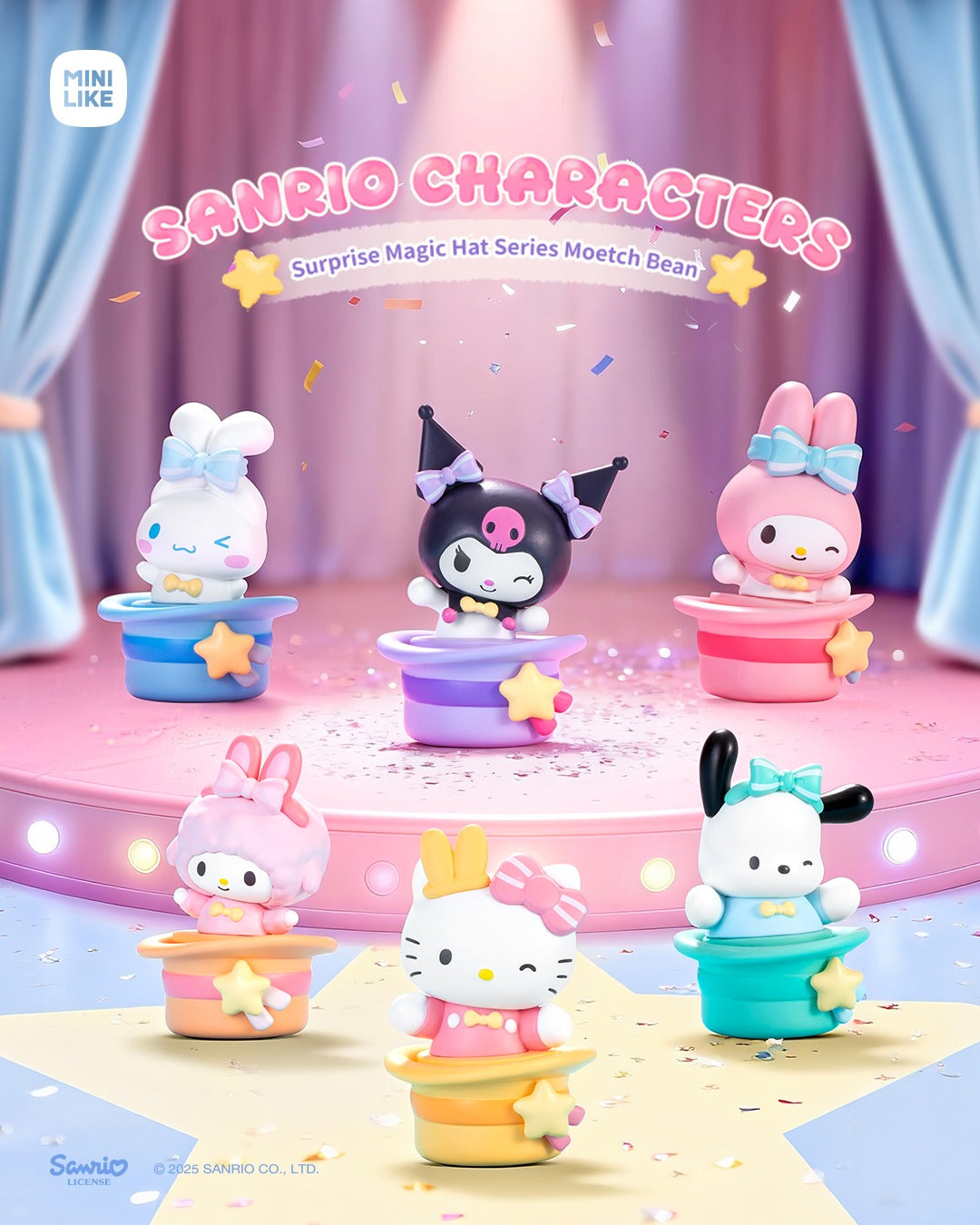 Sanrio Magic Hat Series Mini Bean Blind Bag (Box of 18)