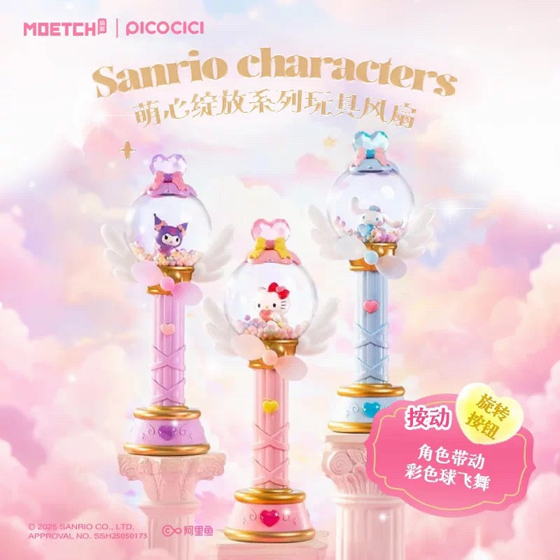 Sanrio Characters Blooming Heart Series Toy Fan (Box of 6)