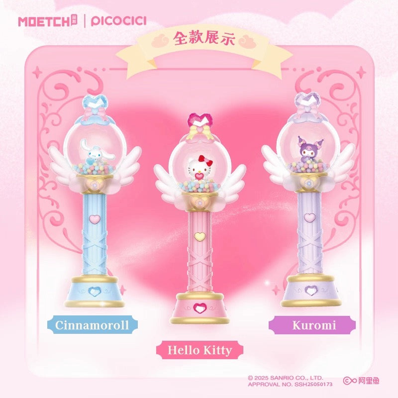 Sanrio Characters Blooming Heart Series Toy Fan (Box of 6)