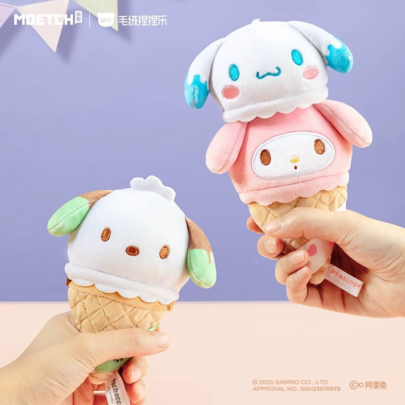 Sanrio Characters Ice Cream Cone Series Plush Relaxing Toy (Box of 6)