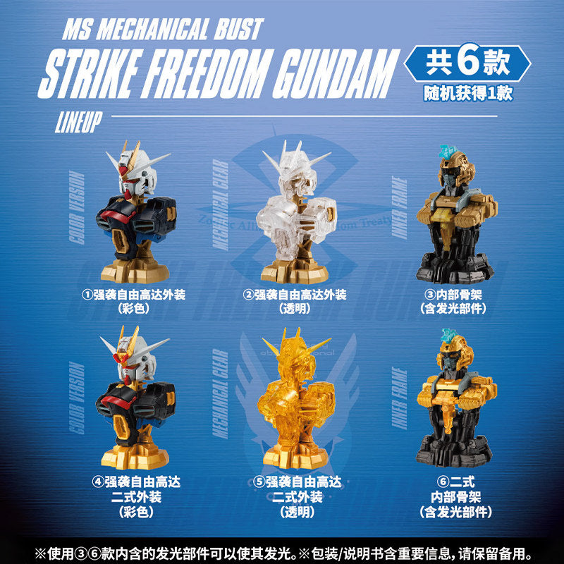 Gundam MS Mechanical Bust Strike Freedom Gundam Series Blind Box (Box of 6)