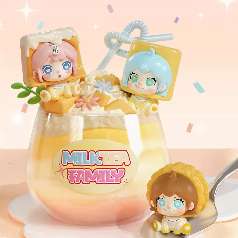 OUO Milk Tea Family Series Mini Blind Box (Box of 12)