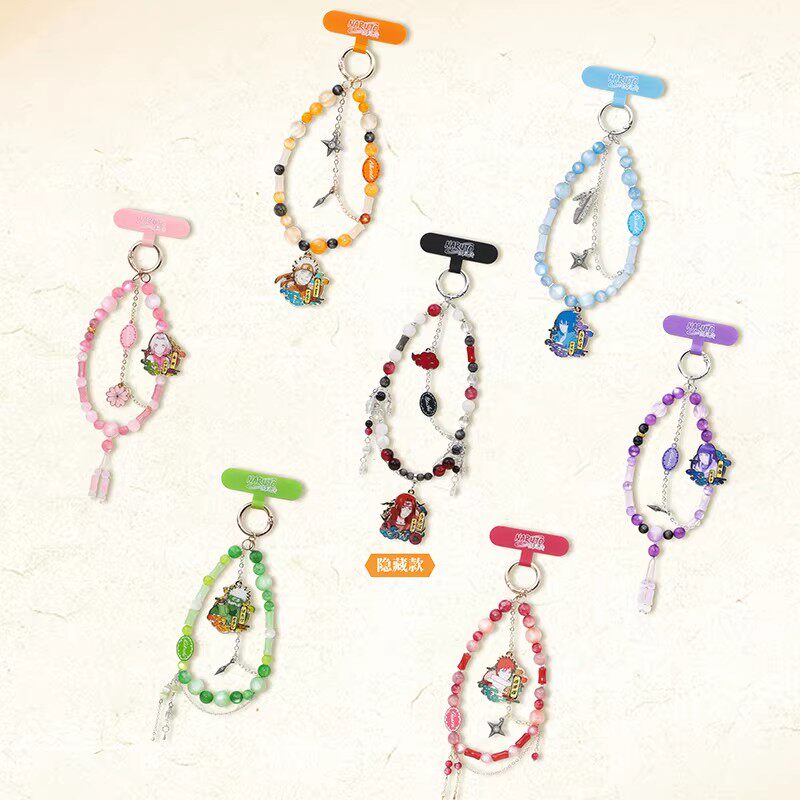Naruto Colorful Mobile Phone Chain Pendant Blind Box (Box of 6)