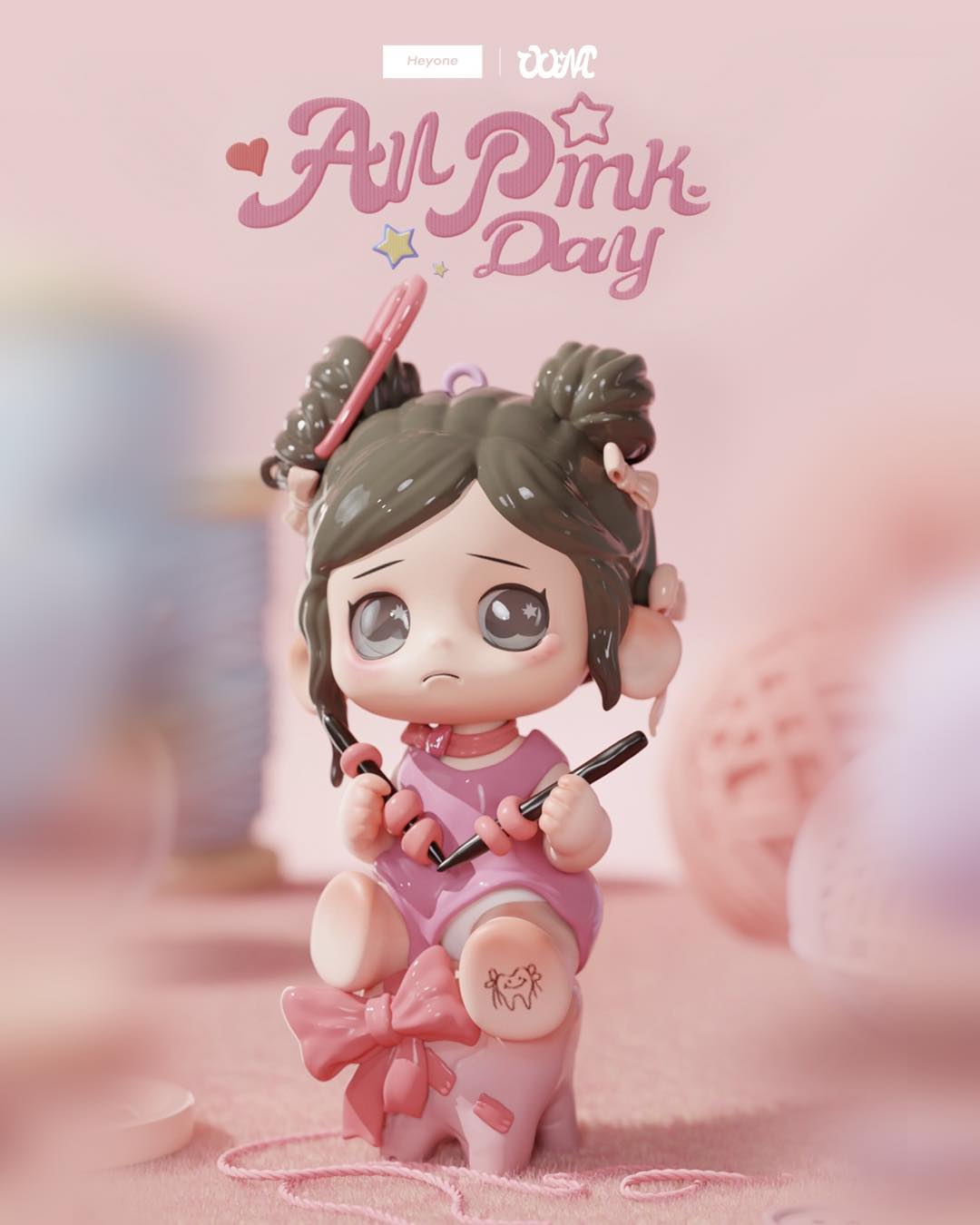 Oona All Pink Day Series Blind Box (Box of 9)