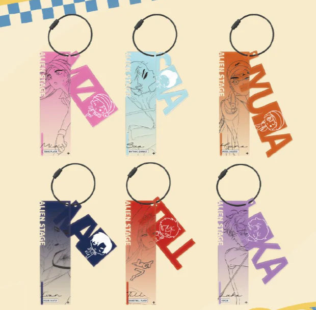 Alien Stage Passion Series Line Art Acrylic Keychain Blind Box (Box of 6)