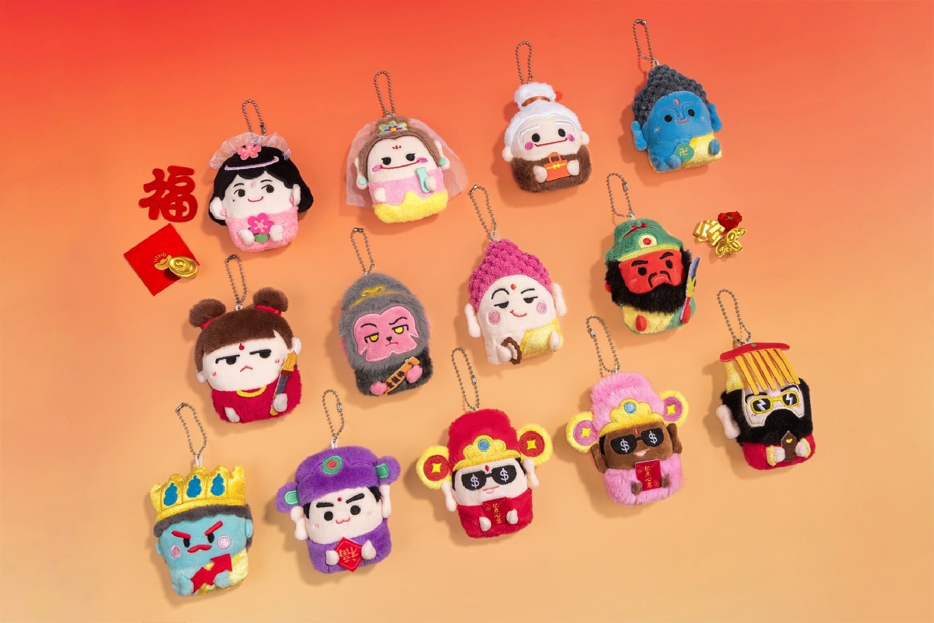 Heavenly Fortune Descends Upon This Person-Fairy Plush Refrigerator Magnet Blind Box (Box of 12)