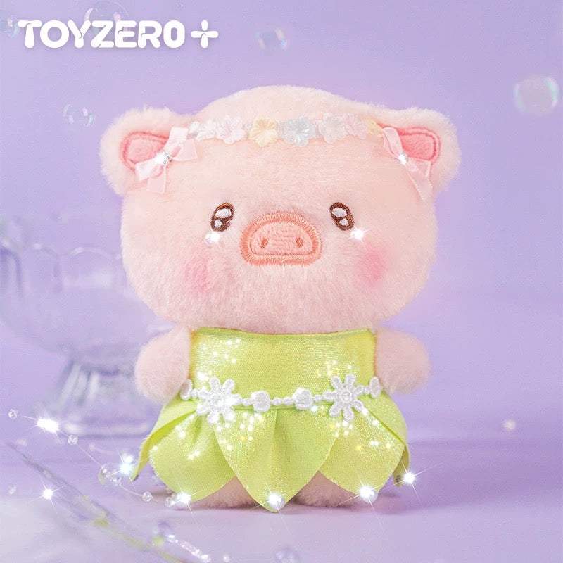 Lulu The Piggy Lululand Flower Fairy Lu Plush Keychain
