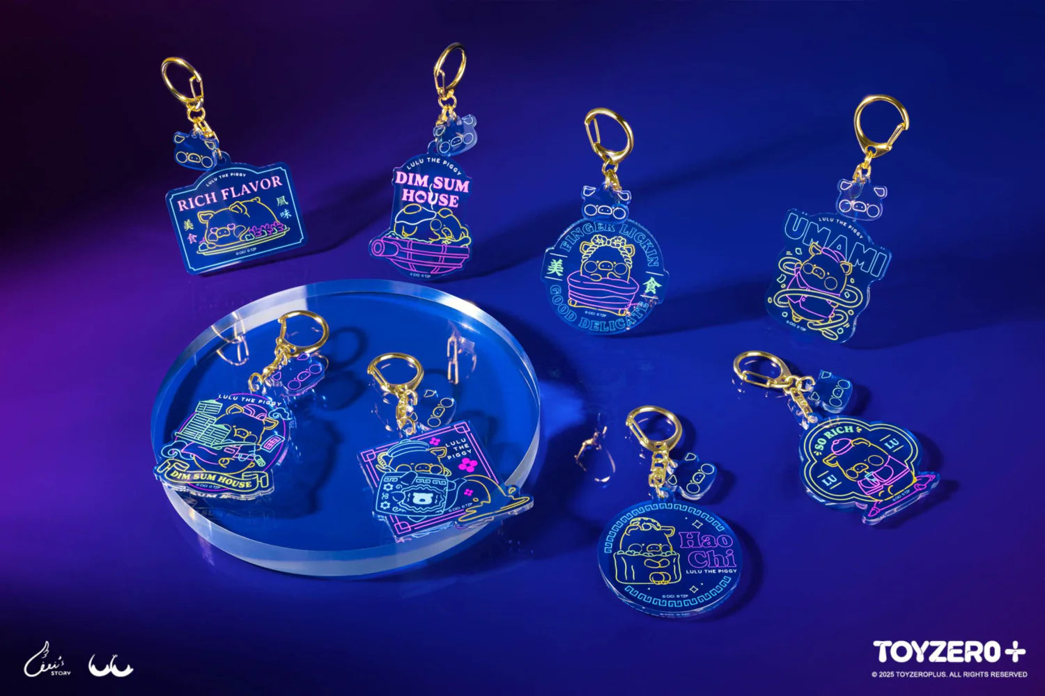 Lulu The Piggy Lu's Table-Staff Lulu's Daily Routine Acrylic Keychain Blind Box (Box of 8)