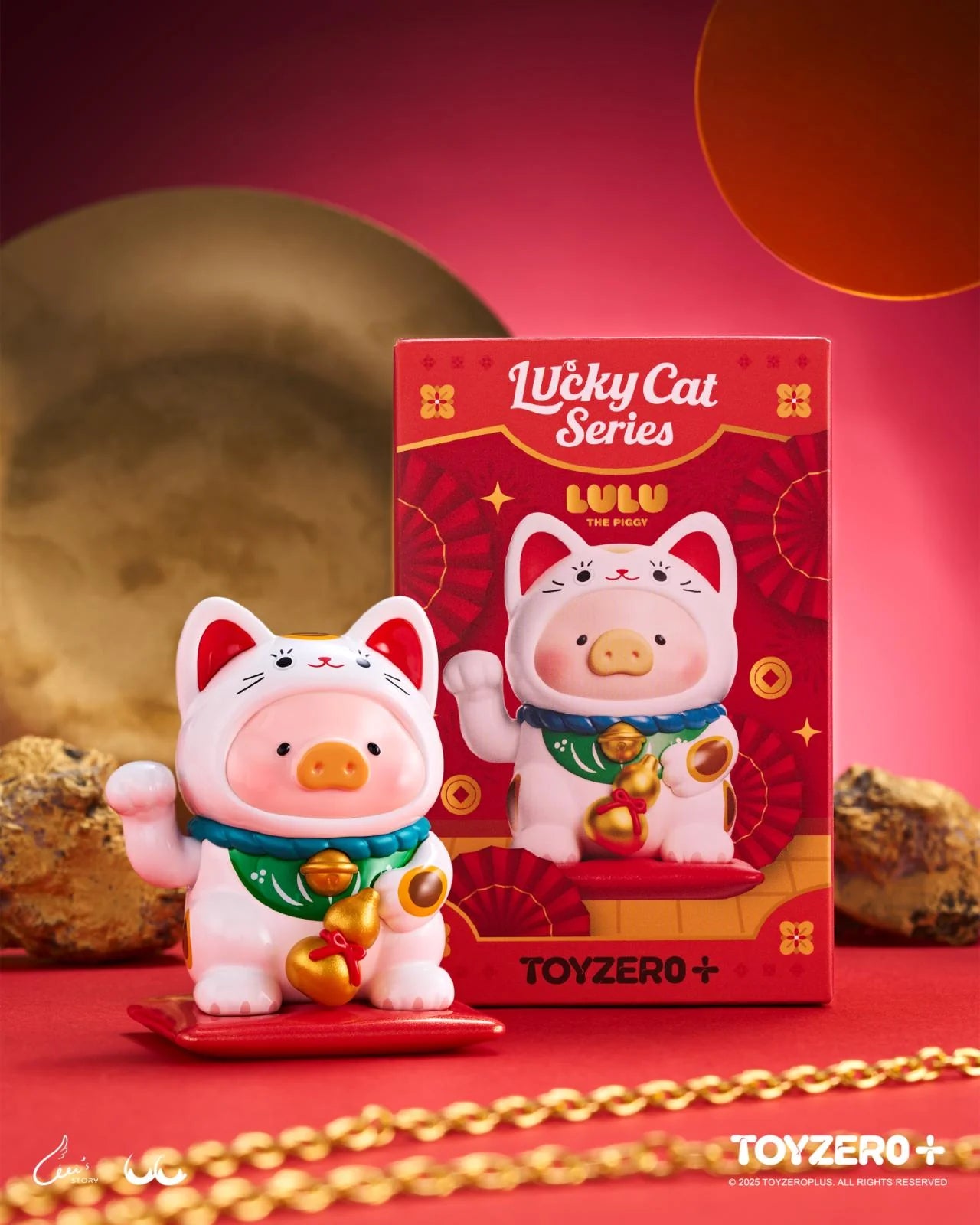 SL：Look at the Kitties 新品未開封 ボーナスカード入り Lulu The Piggy- Lucky Cat Series Blind Box (Box of 8) – Mr
