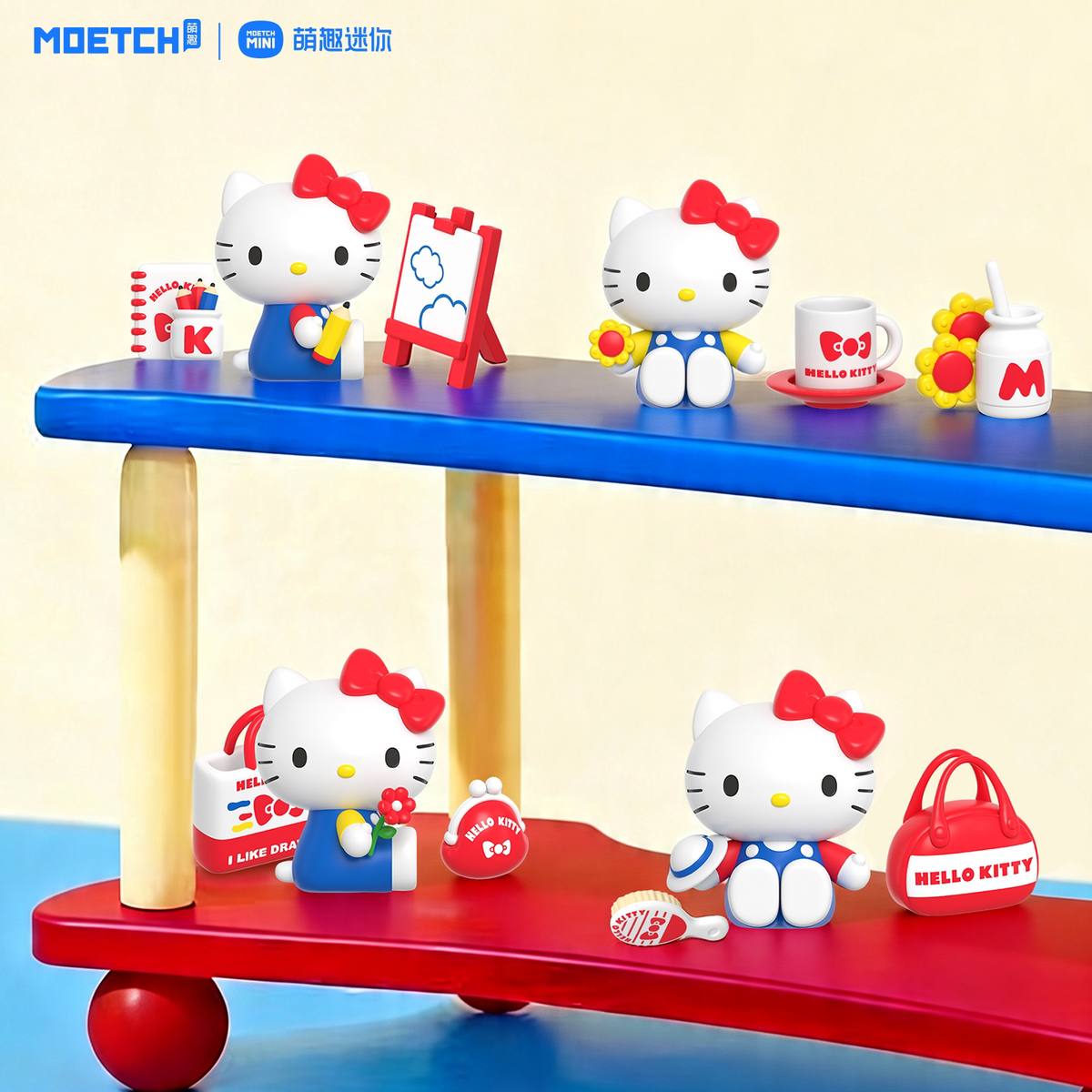 Hello Kitty Style Daily Fun Share Series Moetch Bean Blind Box (Box of 8) - Mr. Surprise LIVE