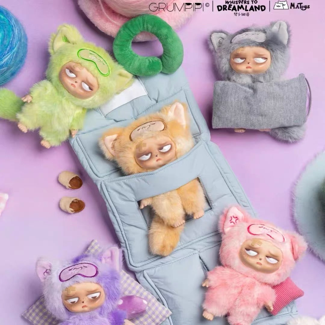 Sleepless Grumpipi V2 Whispers to Dreamland Series Plush Blind Box (Box of 6)