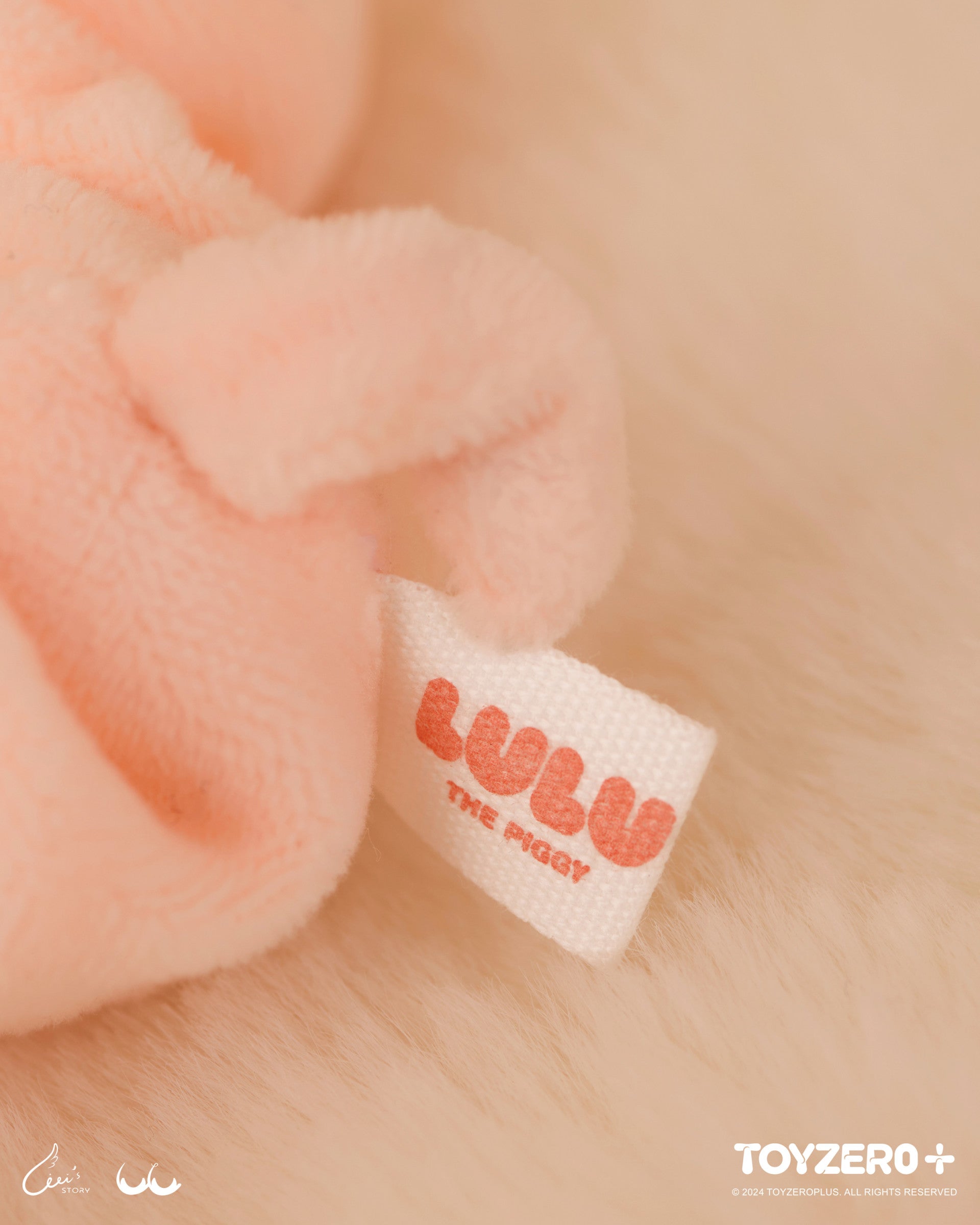 Lulu The Piggy Plush Hair Tie