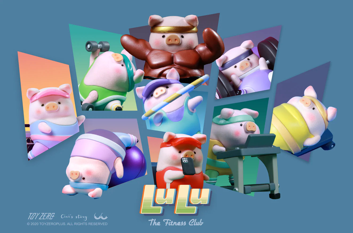 Lulu The Piggy-Fitness Club Series Blind Box (Box of 8)