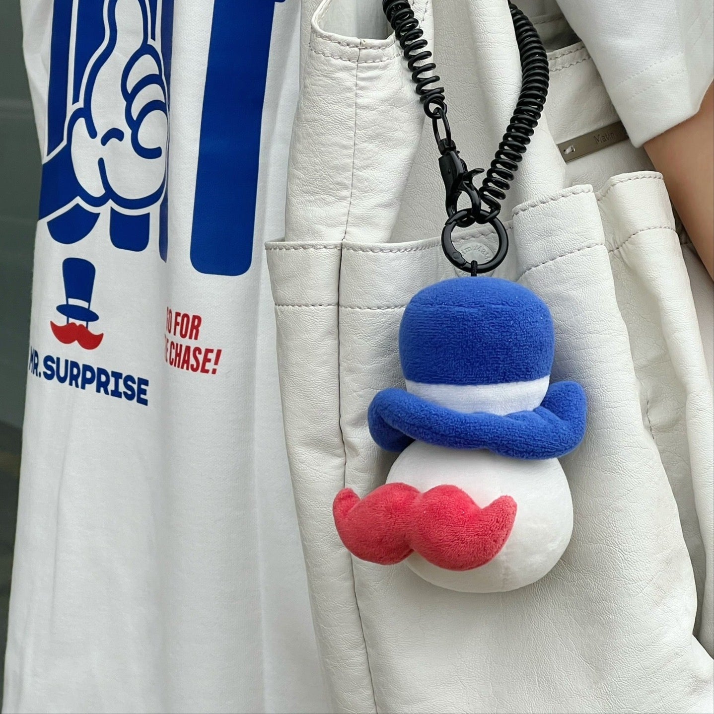 Mr Surprise Plush Keychain